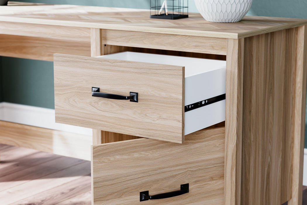 Battelle 60" Home Office Desk with Return - De Avenue Furniture