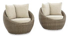 Danson Swivel Lounge with Cushion (Set of 2) - De Avenue Furniture