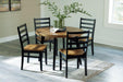 Blondon Dining Table and 4 Chairs (Set of 5) - De Avenue Furniture