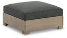 Citrine Park Outdoor Ottoman with Cushion - De Avenue Furniture