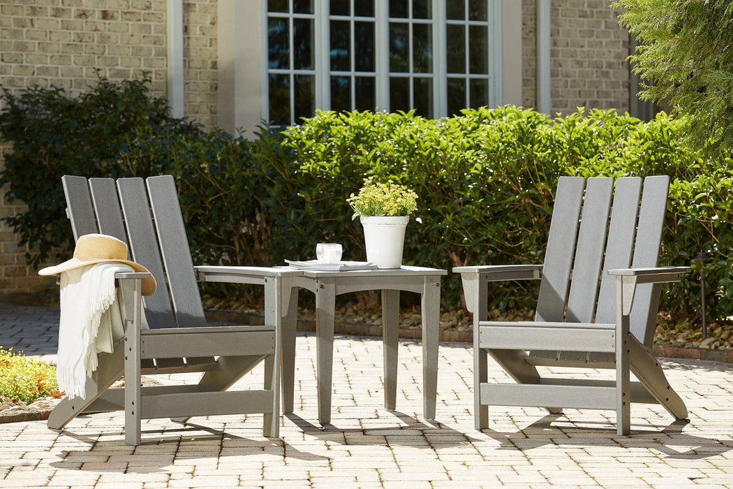 Visola Outdoor Adirondack Chair Set with End Table - De Avenue Furniture