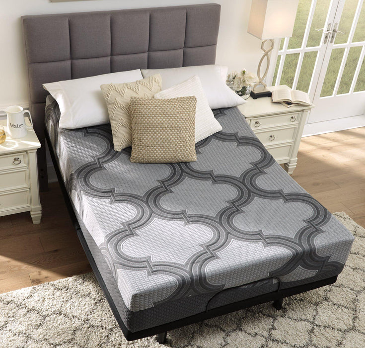 12 Inch Ashley Hybrid King Adjustable Base and Mattress - De Avenue Furniture