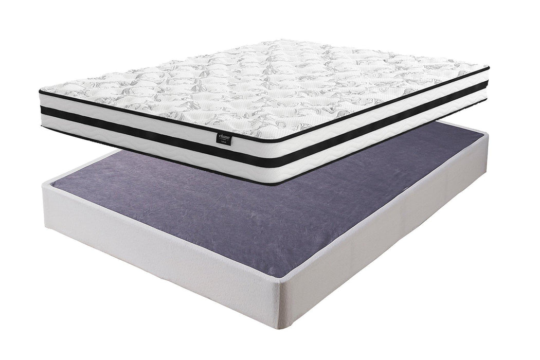 8 Inch Chime Innerspring Mattress Set - De Avenue Furniture