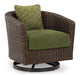 Horizon Hall Outdoor Swivel Lounge Chair with Cushion - De Avenue Furniture