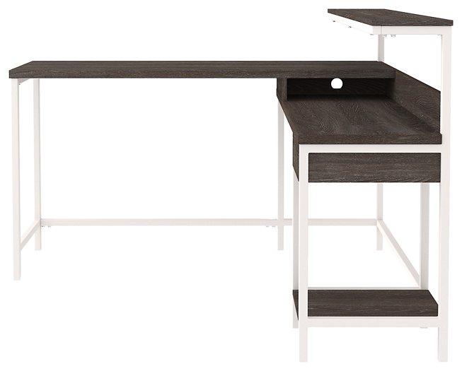 Dorrinson Home Office L-Desk with Storage - De Avenue Furniture