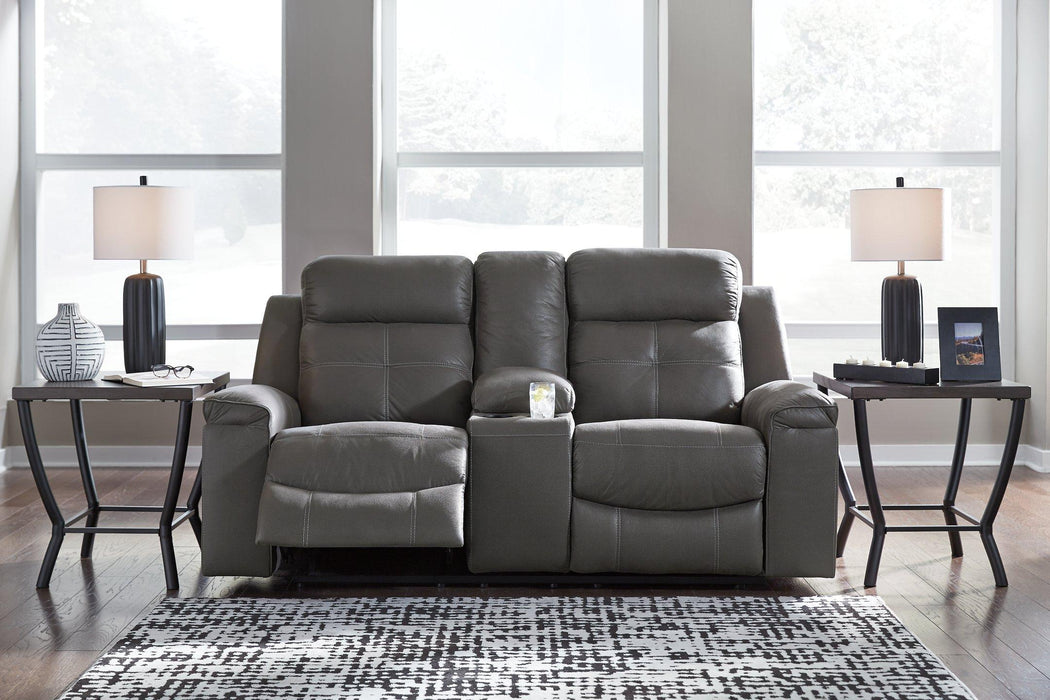 Jesolo Reclining Loveseat with Console - De Avenue Furniture