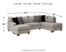 Megginson 2-Piece Sectional with Chaise - De Avenue Furniture