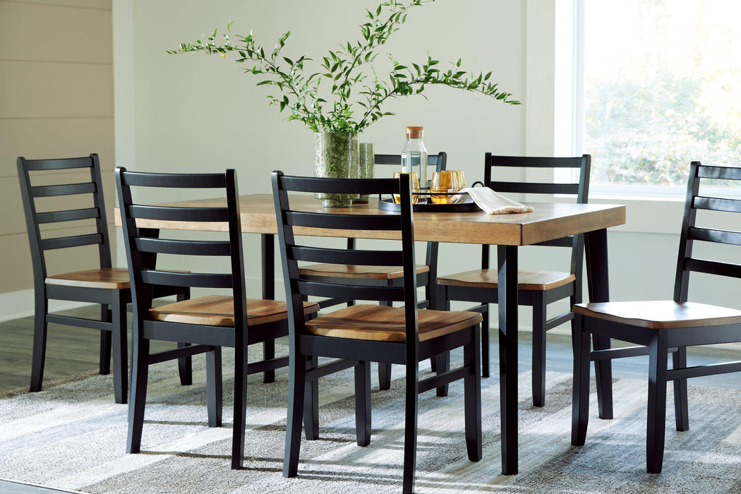 Blondon Dining Table and 6 Chairs (Set of 7) - De Avenue Furniture