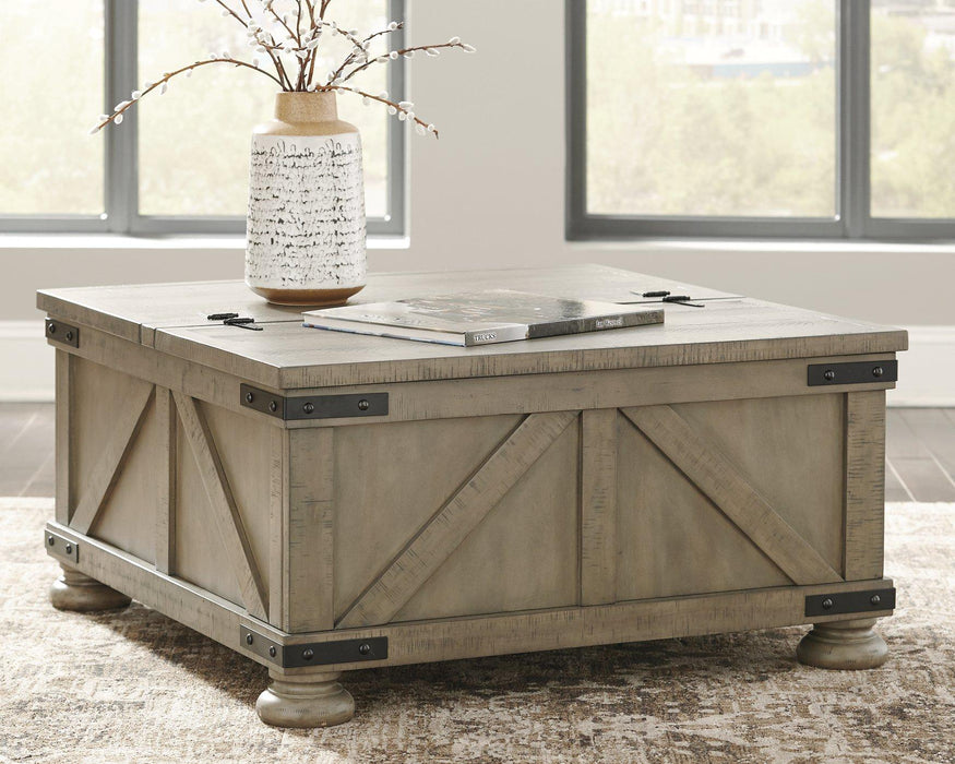 Aldwin Coffee Table With Storage - De Avenue Furniture