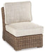 Beachcroft Outdoor Armless Chair with Cushion - De Avenue Furniture