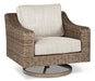 Beachcroft Outdoor Swivel Lounge with Cushion - De Avenue Furniture