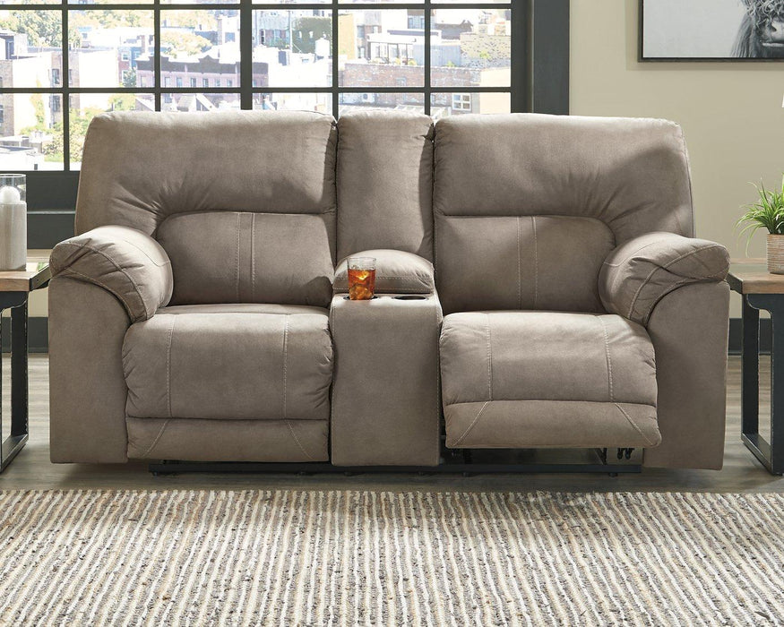 Cavalcade Power Reclining Loveseat with Console - De Avenue Furniture