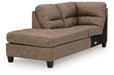 Navi 2-Piece Sectional Sofa Sleeper Chaise - De Avenue Furniture