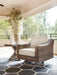 Beachcroft Outdoor Swivel Lounge with Cushion - De Avenue Furniture