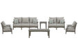 Visola Outdoor Sofa and Loveseat Set - De Avenue Furniture