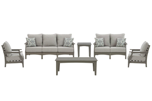 Visola Outdoor Sofa and Loveseat Set - De Avenue Furniture