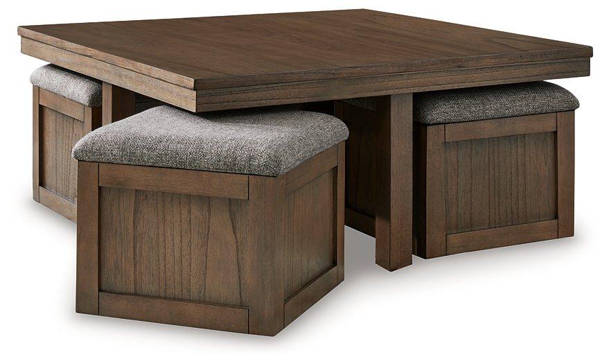 Boardernest Coffee Table with 4 Stools - De Avenue Furniture