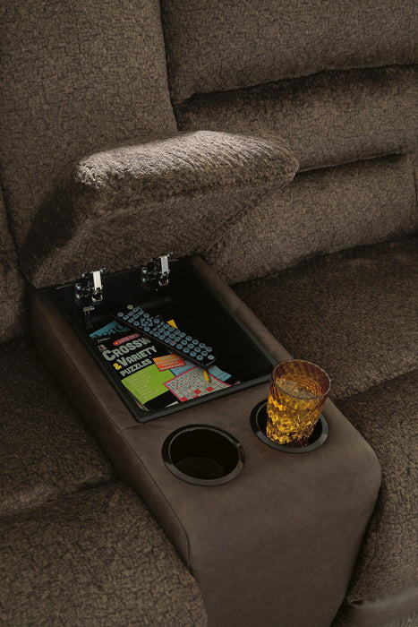 Dorman Reclining Loveseat with Console - De Avenue Furniture