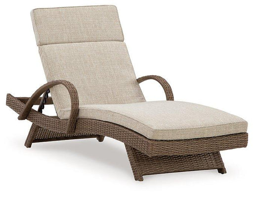 Beachcroft Outdoor Chaise Lounge with Cushion - De Avenue Furniture