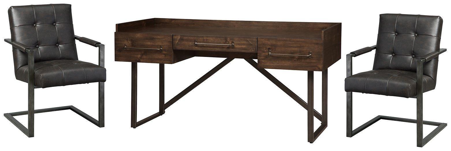 Starmore Home Office Desk with 2 Chairs - De Avenue Furniture