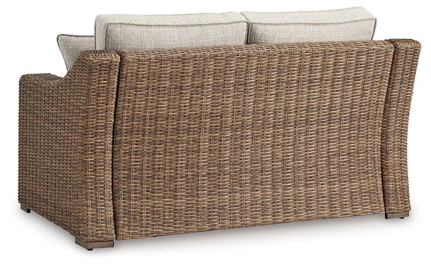 Beachcroft Outdoor Loveseat with Cushion - De Avenue Furniture
