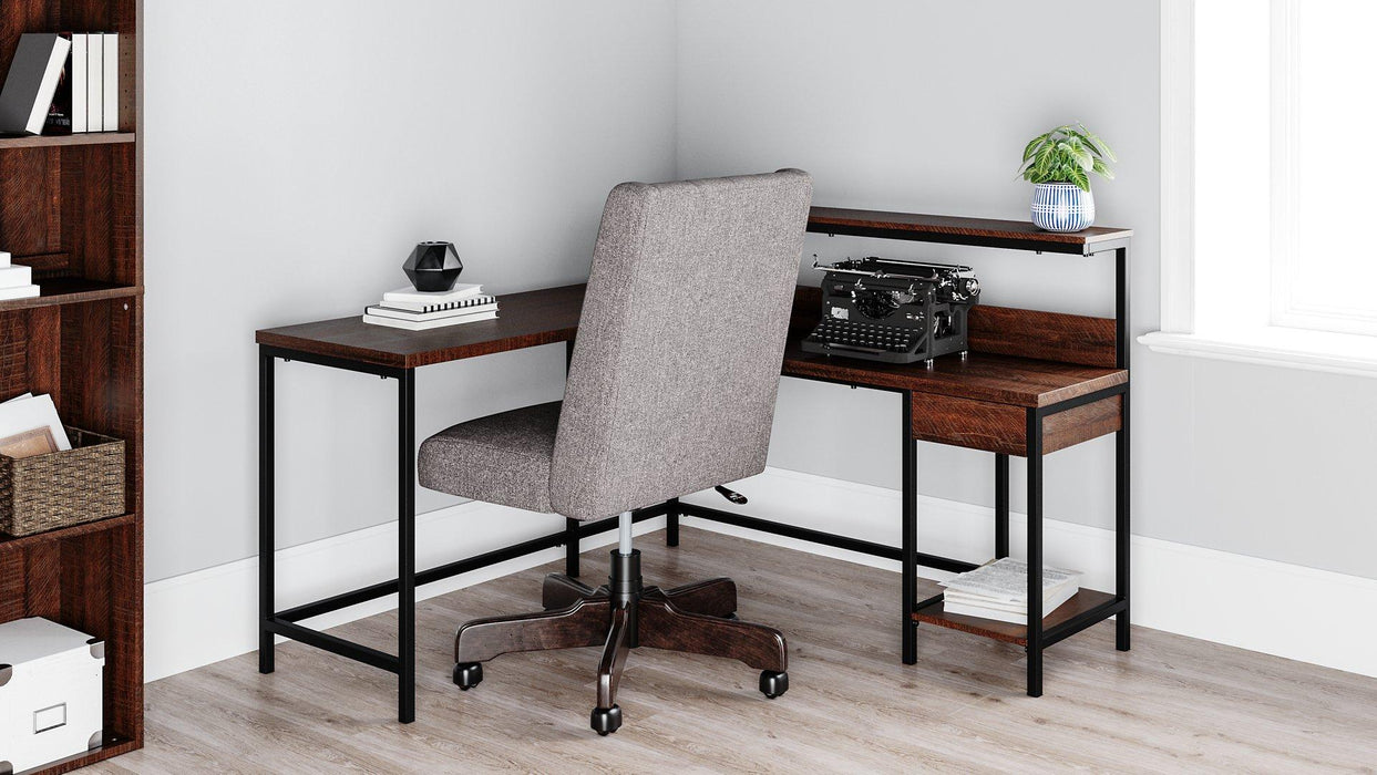 Camiburg Home Office L-Desk with Storage - De Avenue Furniture