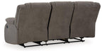 First Base Reclining Sofa - De Avenue Furniture