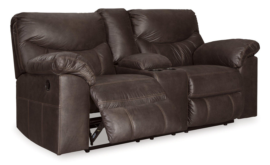 Boxberg Reclining Loveseat with Console - De Avenue Furniture