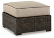 Coastline Bay Outdoor Ottoman with Cushion - De Avenue Furniture