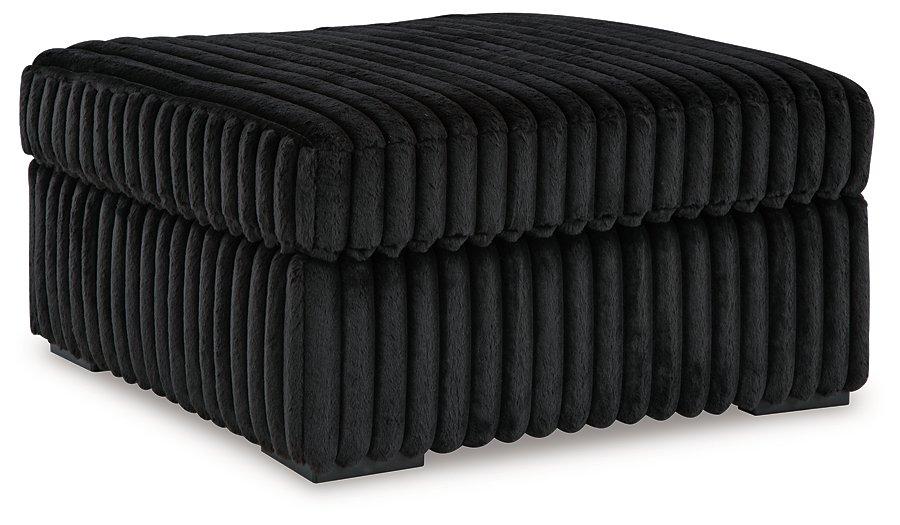 Midnight-Madness Oversized Accent Ottoman - De Avenue Furniture