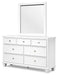Fortman Dresser and Mirror - De Avenue Furniture