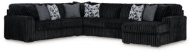 Midnight-Madness Sectional with Chaise - De Avenue Furniture