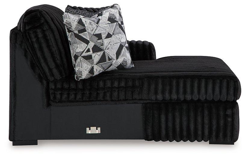 Midnight-Madness Sectional Sofa with Chaise - De Avenue Furniture