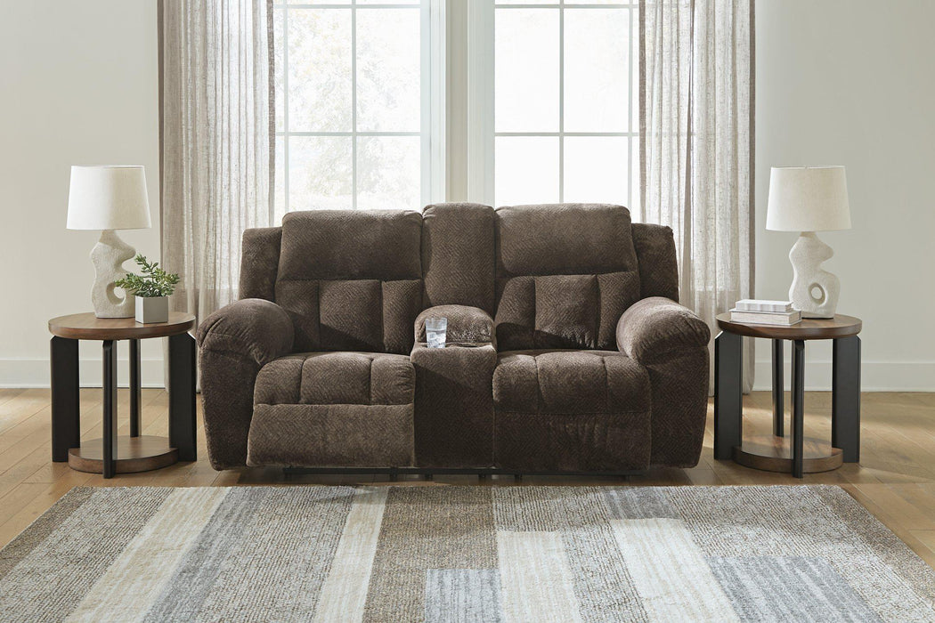 Frohn Reclining Loveseat with Console - De Avenue Furniture