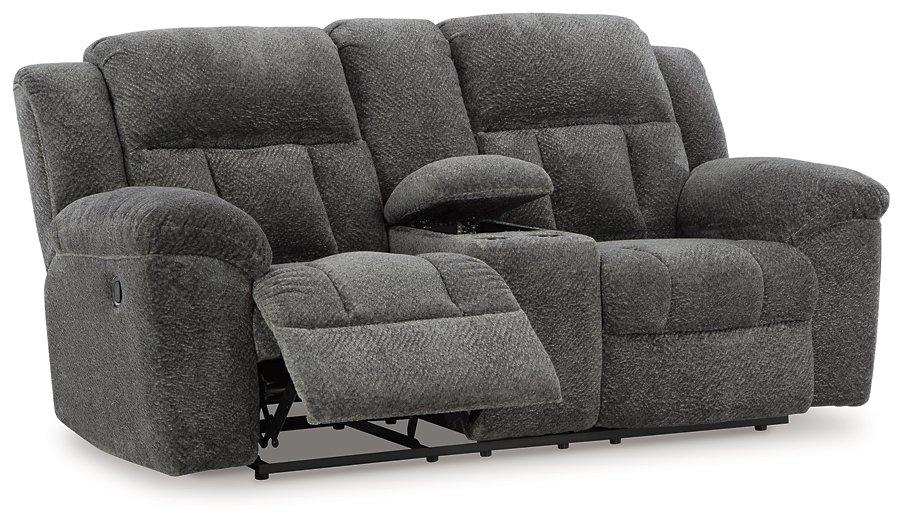 Frohn Reclining Loveseat with Console - De Avenue Furniture