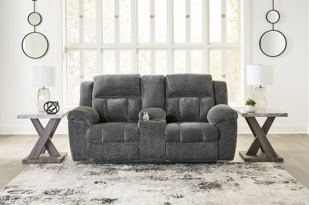 Frohn Reclining Loveseat with Console - De Avenue Furniture