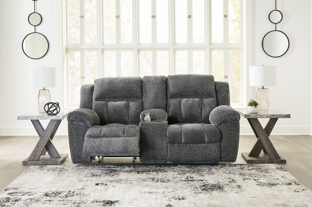 Frohn Reclining Loveseat with Console - De Avenue Furniture