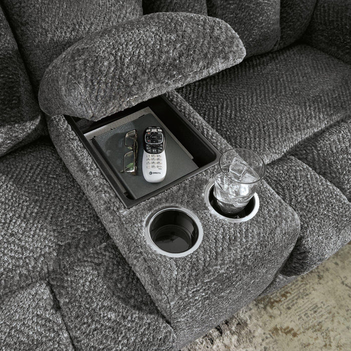 Frohn Reclining Loveseat with Console - De Avenue Furniture