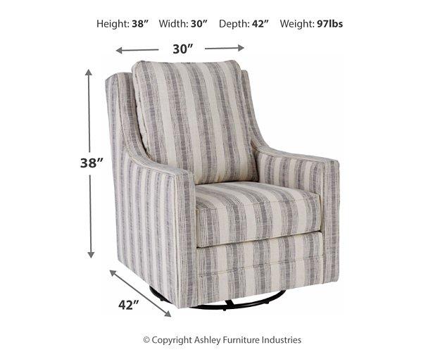 Kambria Swivel Glider Accent Chair - De Avenue Furniture