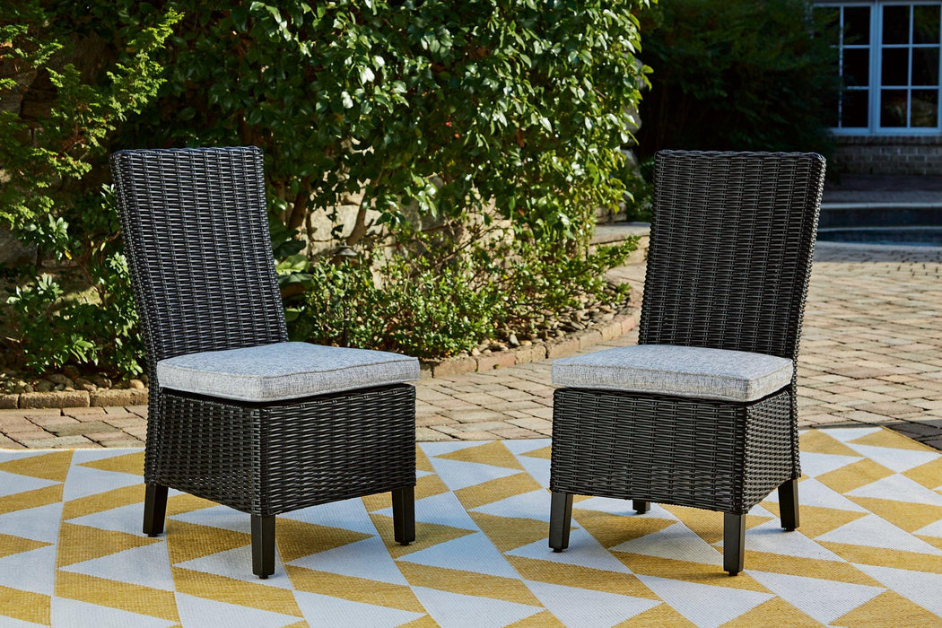 Beachcroft Outdoor Side Chair with Cushion (Set of 2) - De Avenue Furniture