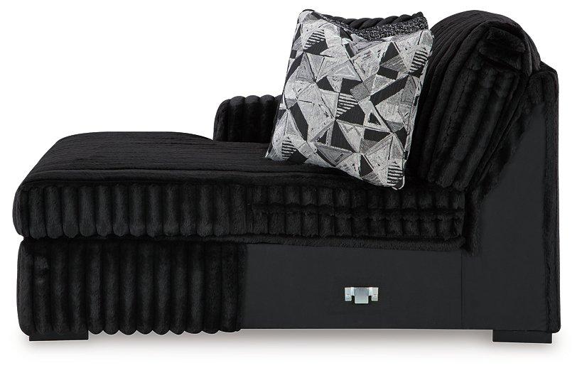 Midnight-Madness Sectional with Chaise - De Avenue Furniture