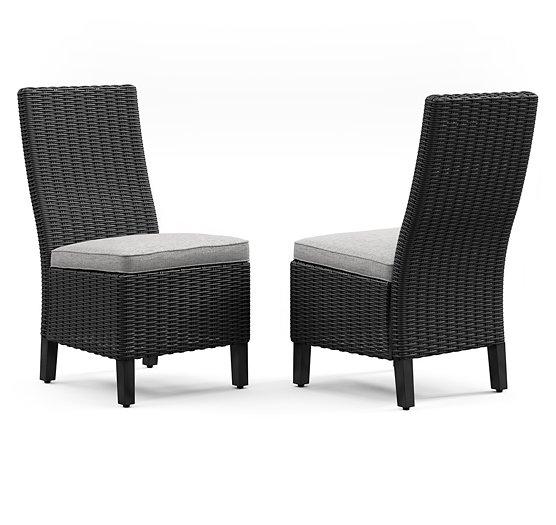 Beachcroft Outdoor Side Chair with Cushion (Set of 2) - De Avenue Furniture