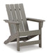 Visola Outdoor Adirondack Chair Set with End Table - De Avenue Furniture