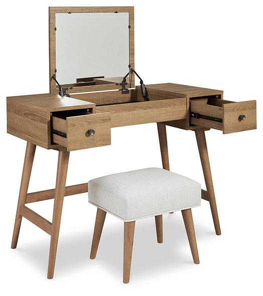 Thadamere Vanity with Stool - De Avenue Furniture