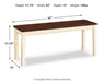 Whitesburg Dining Bench - De Avenue Furniture