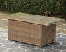Beachcroft Beachcroft Fire Pit Table with Four Nuvella Swivel Lounge Chairs - De Avenue Furniture