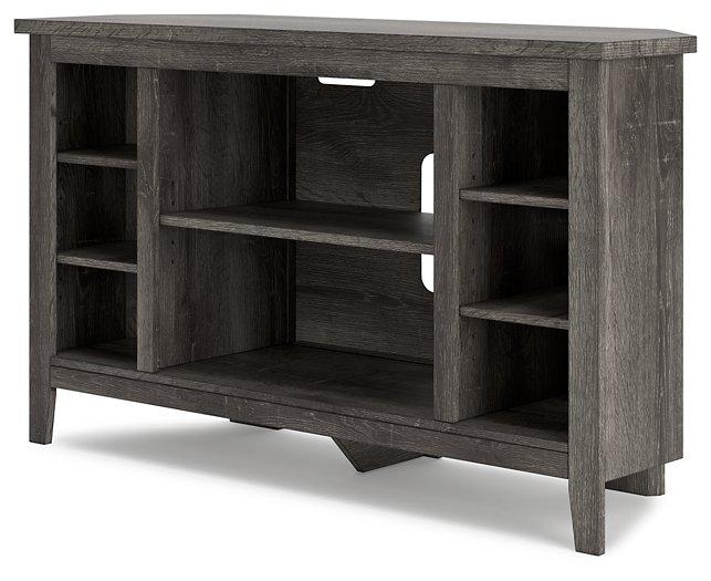 Arlenbry Corner TV Stand with Electric Fireplace - De Avenue Furniture