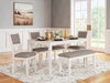 Erinberg Dining Table and 4 Chairs and Bench (Set of 6) - De Avenue Furniture