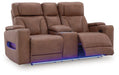 Clean-Slate Power Reclining Loveseat with Console - De Avenue Furniture