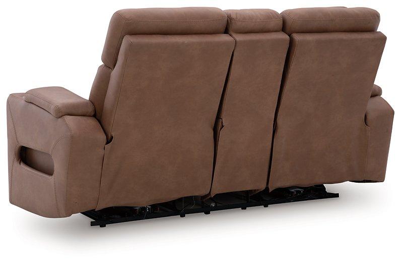 Clean-Slate Power Reclining Loveseat with Console - De Avenue Furniture